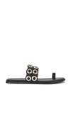 Jeffrey Campbell Taren Sandals In Black Silver