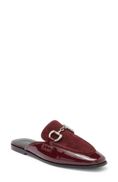 Jeffrey Campbell Textbook Mule In Wine Patent Wine Suede