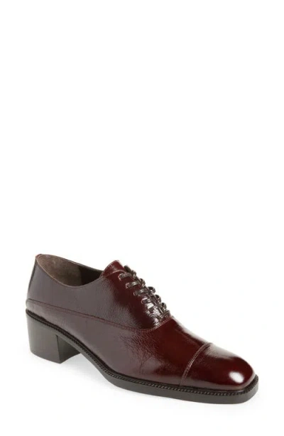 Jeffrey Campbell Thatch Cap Toe Oxford Pump In Brown
