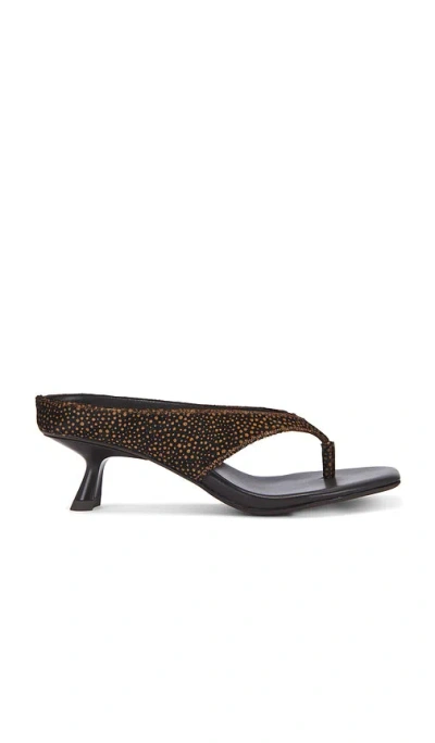Jeffrey Campbell Thong In Brown Tan Spot