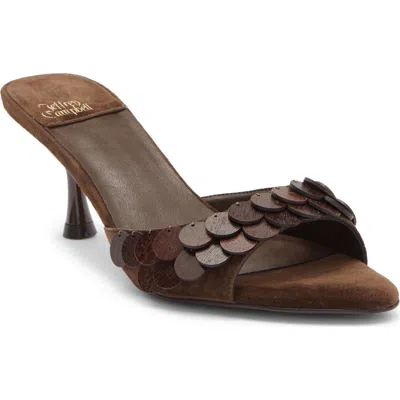Jeffrey Campbell Tile Slide Sandal In Brown