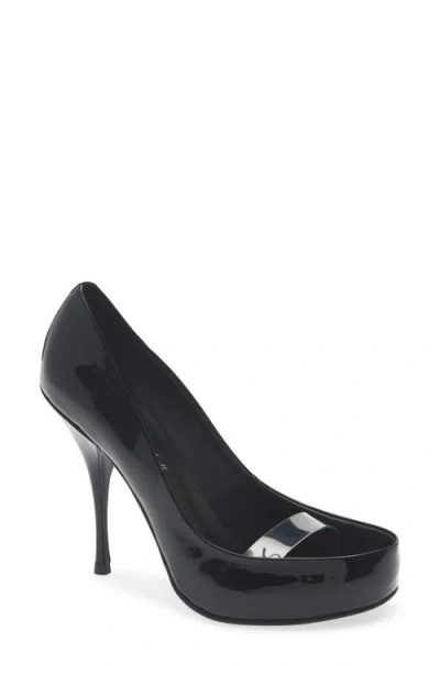 Jeffrey Campbell Top-down Pump In Black Patent