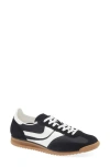 Jeffrey Campbell Track Star Sneakers In Black Suede White