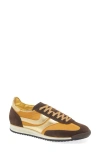 Jeffrey Campbell Track Star Sneaker In Brown Gold Combo