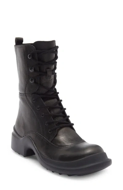Jeffrey Campbell Traipse Lace-up Bootie In Black