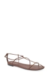 Jeffrey Campbell Trawl Ankle Strap Sandal In Brown