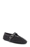 Jeffrey Campbell Trennel Mary Jane Flat In Black Patent Black