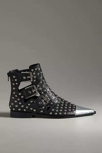 Jeffrey Campbell Trespass Studded Boots In Black