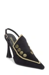 Jeffrey Campbell Troubadour Slingback Pump In Black