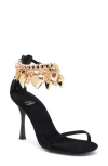 Jeffrey Campbell True Love Ankle Strap Sandal In Gold