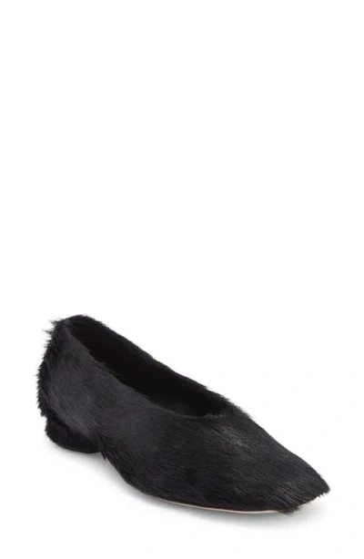 Jeffrey Campbell Trustee Genuine Calf Hair Pump In Black