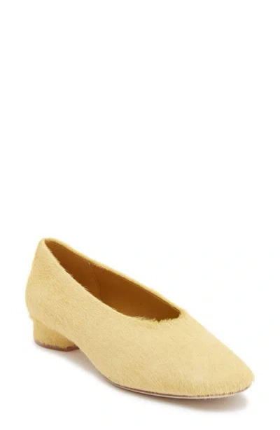 Jeffrey Campbell Trustee Genuine Calf Hair Pump In Yellow