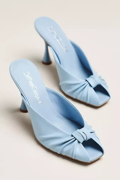 Jeffrey Campbell Twista Mule Heels In Blue