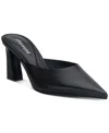 Jeffrey Campbell Unamused Block-heel Pointed-toe Mules In Black