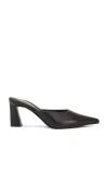 Jeffrey Campbell Unamused Block-heel Pointed-toe Mules In 블랙