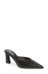 Jeffrey Campbell Unamused Block-heel Pointed-toe Mules In Black