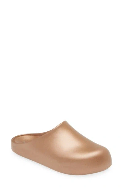 Jeffrey Campbell Unclogged Metallic Clog In Bronze