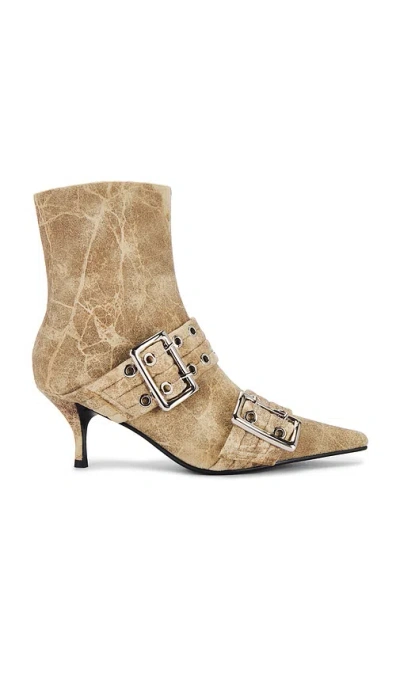 Jeffrey Campbell Up-2-date Boots In Beige