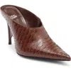 Jeffrey Campbell Vader Pointed Toe Mule In Brown