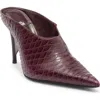 Jeffrey Campbell Vader Pointed Toe Mule In Burgundy