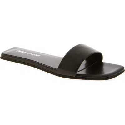 Jeffrey Campbell Vellum Slide Sandal In Black