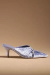 Jeffrey Campbell Velvet Mule Heels In Purple