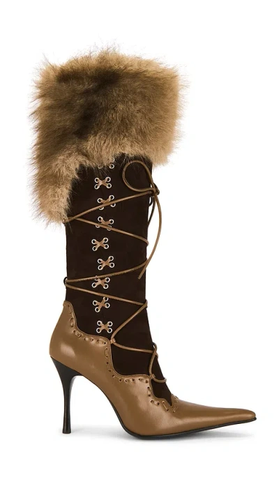 Jeffrey Campbell Verbier-f Boot In Brown