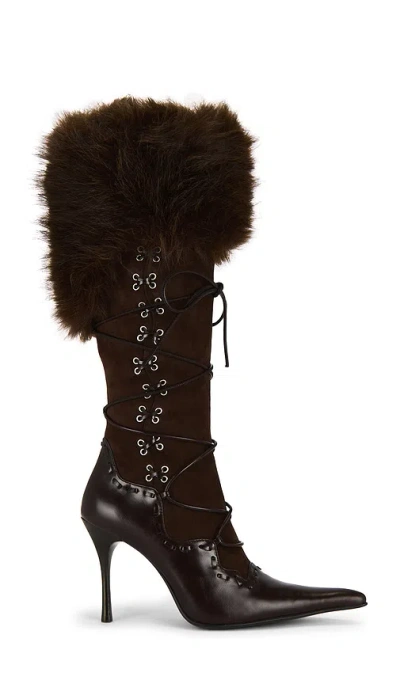 Jeffrey Campbell Verbier-f Boot In Brown