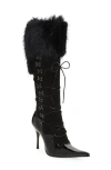 Jeffrey Campbell Verbier Knee High Boot In Black