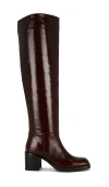 Jeffrey Campbell Vinyl Over The Knee Boot In Multi