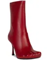Jeffrey Campbell Darling Pointed-toe Knee-high Pointed-toe Dress Boots In Red