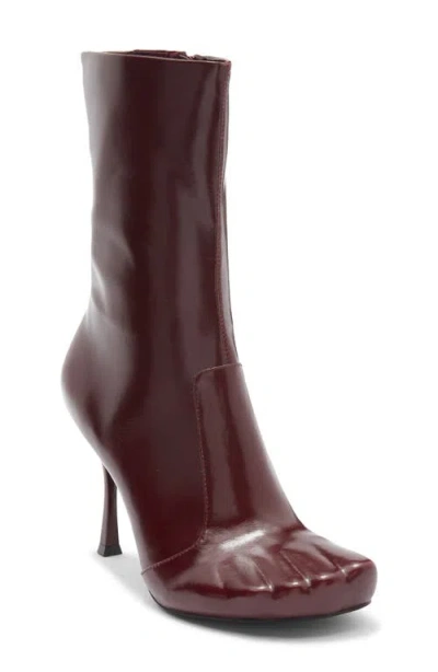 Jeffrey Campbell Visionary Stiletto Boot In Burgundy