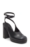 Jeffrey Campbell Vivre Ankle Strap Platform Pump In Black
