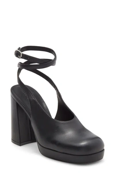 Jeffrey Campbell Vivre Ankle Strap Platform Pump In Black