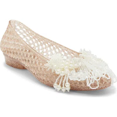 Jeffrey Campbell Wade-j Jelly Flat In Neutral