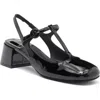 Jeffrey Campbell Wandz T-strap Pump In Black Patent