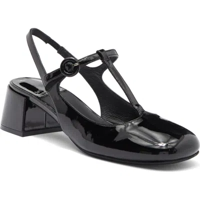 Jeffrey Campbell Wandz T-strap Pump In Black Patent
