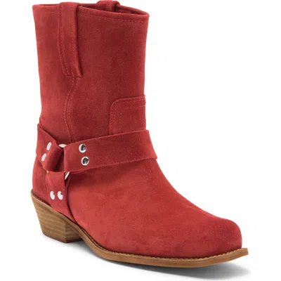 Jeffrey Campbell Waylon Harness Boot In Red