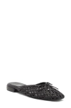 Jeffrey Campbell Weave-me Mule In Black
