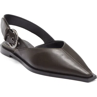 Jeffrey Campbell Wentz Slingback Flat In Brown