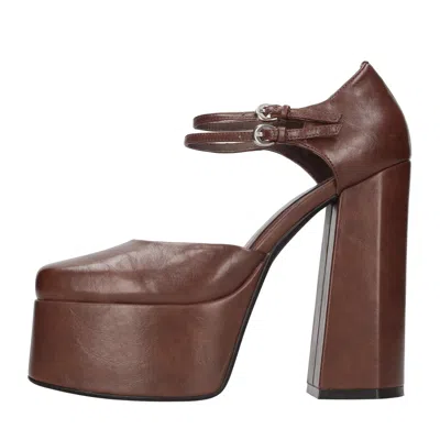 Jeffrey Campbell With Heel Brown In Marrone Marroni