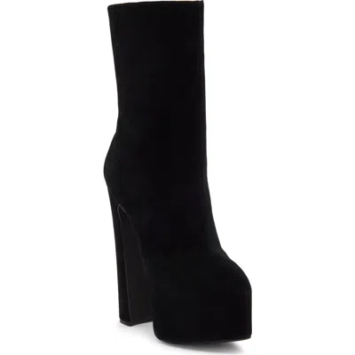 Jeffrey Campbell Woah Platform Boot In Black Suede