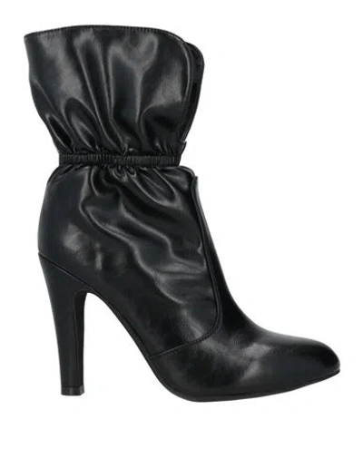 Jeffrey Campbell Woman Ankle Boots Black Size 7 Leather