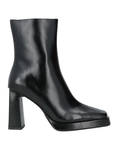 Jeffrey Campbell Woman Ankle Boots Black Size 7 Soft Leather