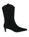Jeffrey Campbell Woman Ankle Boots Black Size 7 Leather