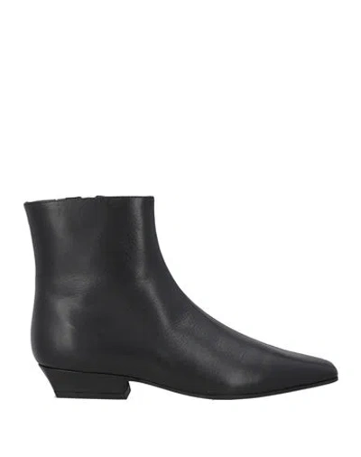 Jeffrey Campbell Woman Ankle Boots Black Size 7 Leather