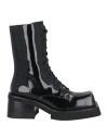 JEFFREY CAMPBELL JEFFREY CAMPBELL WOMAN ANKLE BOOTS BLACK SIZE 6 LEATHER