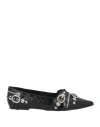 Jeffrey Campbell Woman Ballet Flats Black Size 7 Leather In Black