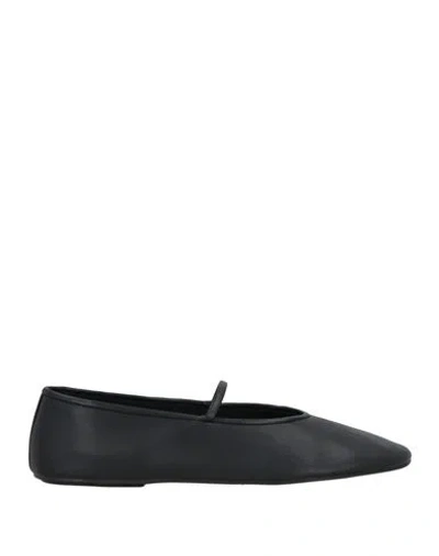 Jeffrey Campbell Woman Ballet Flats Black Size 7 Textile Fibers