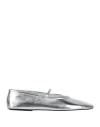 Jeffrey Campbell Dancerina Flats In Silver